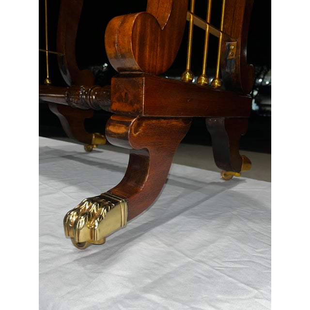 Paw Foot Mahogany Game Table From Maitland-Smith For Sale - Image 11 of 12