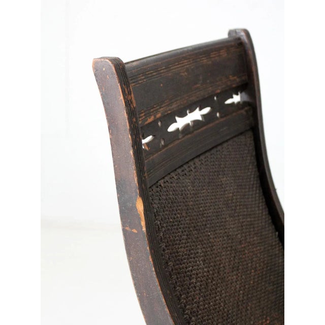 Antique American Rustic Rocking Chair For Sale - Image 9 of 13
