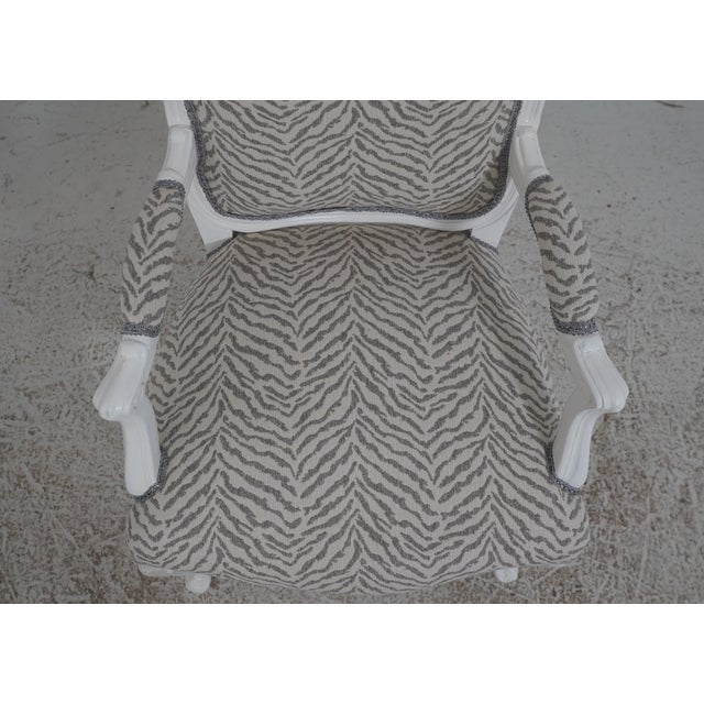 Set of 10 MGM White Painted Louis XV Dining Chairs For Sale - Image 10 of 18