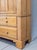 Wood Antique 19th Century Irish Scrubbed Pine Linen Press Cabinet For Sale - Image 7 of 18