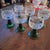 Vintage German Roemer Crystal Wine Glasses: Etched Grape With Green Beehive Stem For Sale In Phoenix - Image 6 of 8