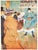 An excellent reproduction full-color print after painting by Toulouse-Lautrec "At the Moulin Rouge: Quadrille" (1892)....