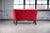 Mid-Century Modern Danish Classic 1930s "Banana-Style" Settee or Bench in Red Velvet For Sale - Image 3 of 9