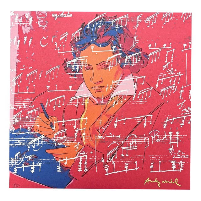 After Andy Warhol, Beethoven Red, 1980s, Print For Sale