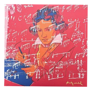 After Andy Warhol, Beethoven Red, 1980s, Print