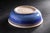 Late 20th Century Signed Studio Pottery Bowl by Klein Art – Blue & Plum Glaze – 8” Diameter – Organic Modern / Wabi Sabi For Sale - Image 4 of 6