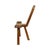 Mid-Century Modern Spanish Brutalist Tripod Chair in Oak For Sale - Image 4 of 14