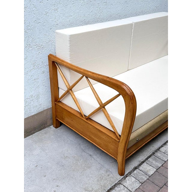 Wood Vintage Sofa by Paolo Buffa, 1950 For Sale - Image 7 of 18