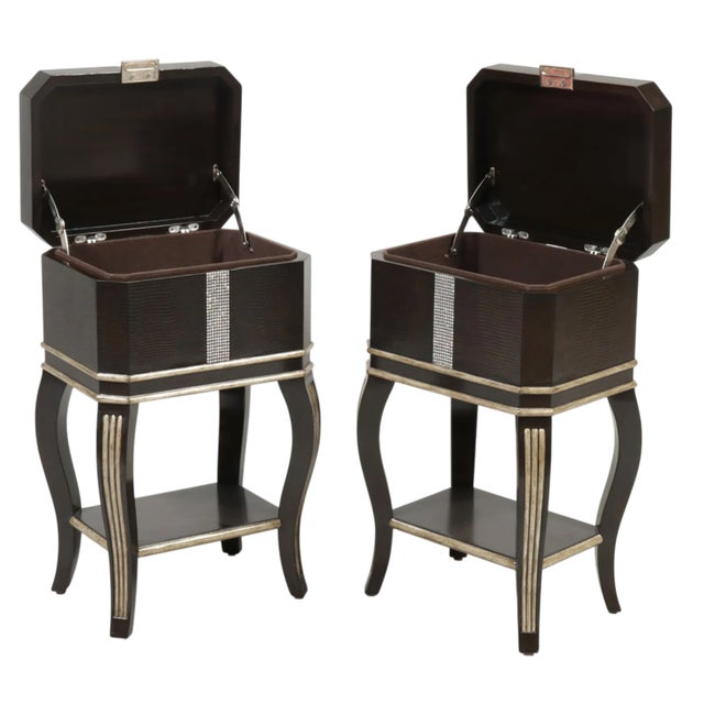 Pair Marge Carson Gramercy Chairside Tables For Sale In New York - Image 6 of 8