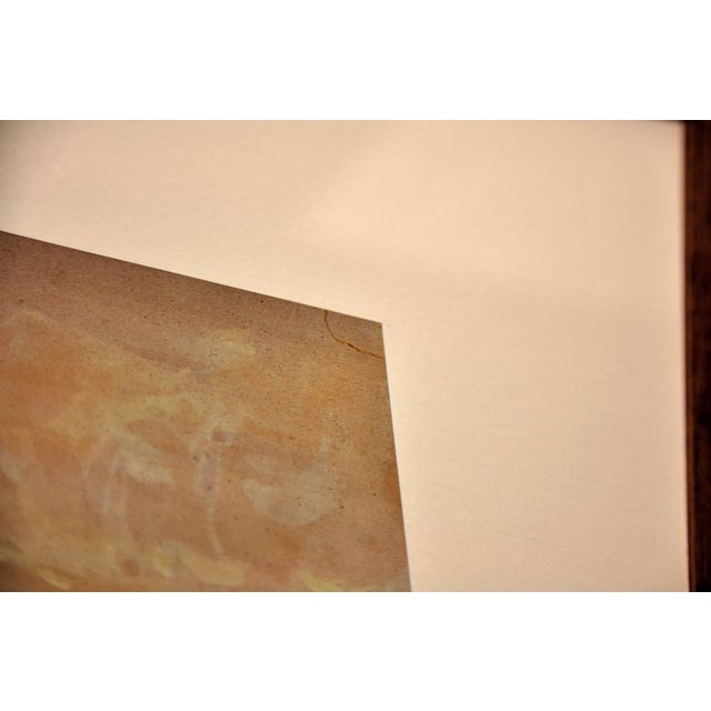 Gaston Cornil, Gathering Winter Fuel, Time of the Great War, 1890s, Gouache & Watercolor & Paper, Framed For Sale - Image 5 of 18