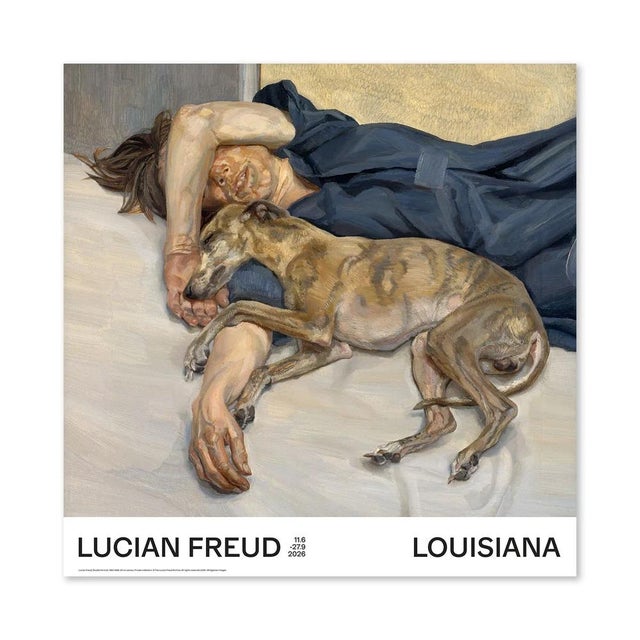 Lucian Freud Double Portrait Official Exhibition Poster Dimensions: 23,3 x 23,3 in / 59,4 x 59,4 cm Sold unframed