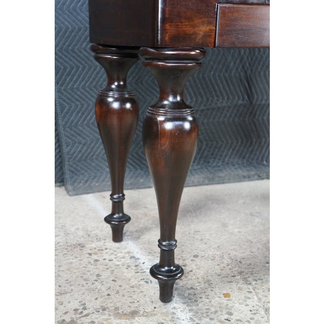 Antique Early 20th C. American Mahogany Spinet Writing Desk Console Hall Table For Sale - Image 17 of 18