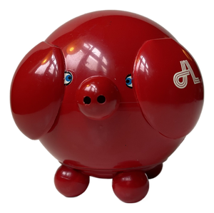 Vintage Optimist Red Piggy Bank by Hans Gustav Ehrenreichs, 1970s