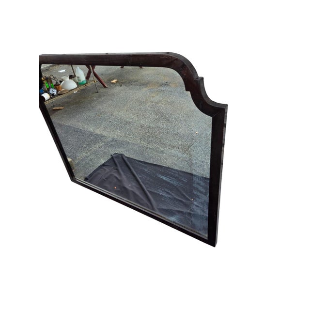 1920 English Walnut Hallway Mirror/ Wall Mirror For Sale In Philadelphia - Image 6 of 13