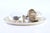 Platter with Cup and Bowl in Hammered Silver, Set of 3 For Sale - Image 6 of 7