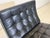 Mid-Century Modern Leather Barcelona Chairs by Ludwig Mies van der Rohe for Knoll Inc. For Sale - Image 3 of 18