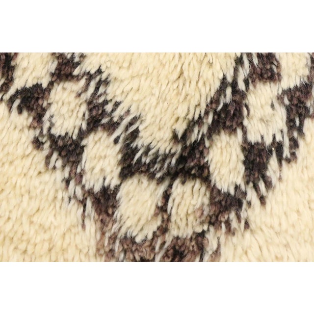 Mid 20th Century Mid 20th Century Vintage Moroccan Beni Ourain Rug 06'03 X 11'00 For Sale In Dallas - Image 6 of 9