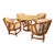 Mid 20th Century Ficks Reed Mid Century Rattan Dining Set, 6 Pieces For Sale