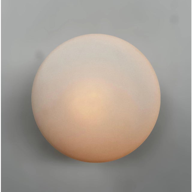 Metal 21st Century Polished Nickel and Matte White Uno Flush Mount by Fabio LTD For Sale - Image 7 of 7