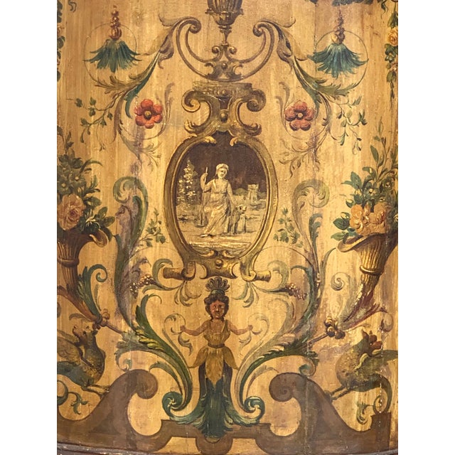 19th Century Pair of Painted Italian Venetian the Commodes For Sale - Image 4 of 13
