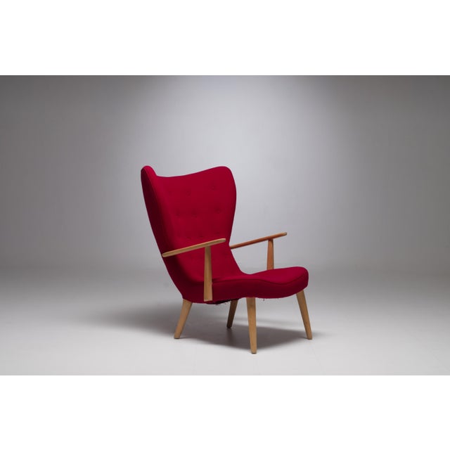 Prague Chair by Henry Schubell, 1968, in Good conditions. Designed 1960 to 1969 This piece is attributed to the mentioned...