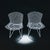 A timeless pair of authentic Harry Bertoia for Knoll wire side chairs in the classic white finish. Designed in 1952,...