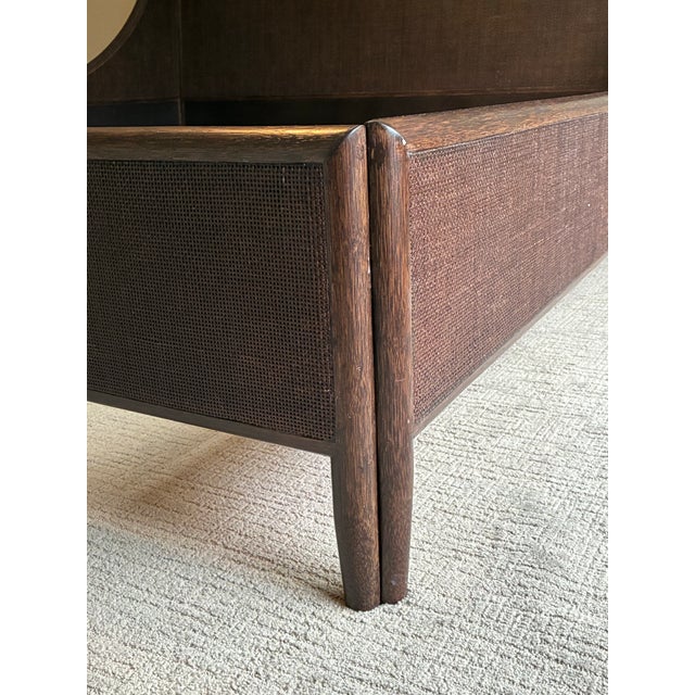 Wood Late 20th Century Barbara Barry for McGuire Rattan California King Bed Frame For Sale - Image 7 of 9
