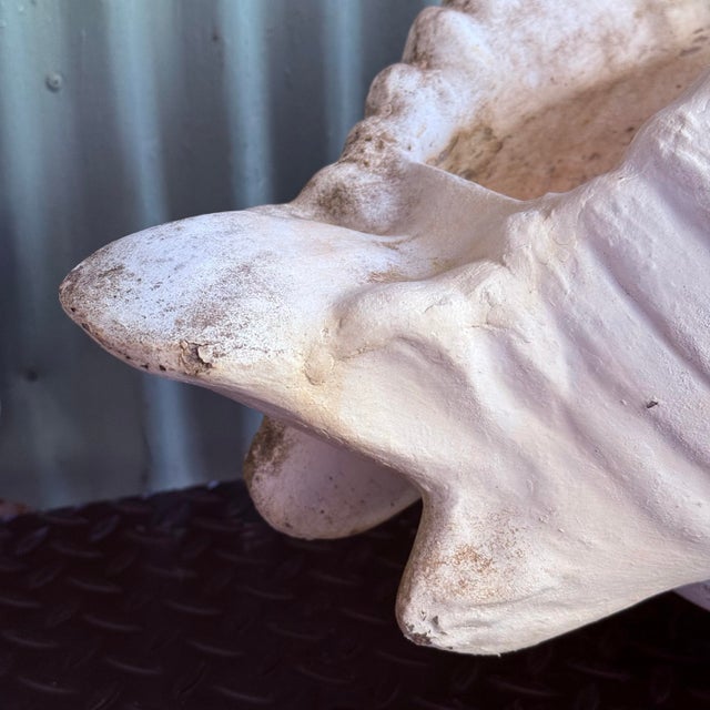 Mid 20th Century Cast Stone Swan Planter Garden Ornament North Carolina 26" For Sale - Image 10 of 12