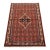 Hamedan Rug 3’5” X 4’10” Red Wool Vintage Tribal Hand-Knotted Carpet For Sale