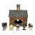 Mid-20th Century American Cast Iron "Stock Farm" Barn and Animals For Sale