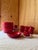 Mid-Century Modern Dutch Crimson Red Stoneware Dinner Service by Potterie De Driehoek Huizen, 1960, Set of 26 For Sale - Image 4 of 10