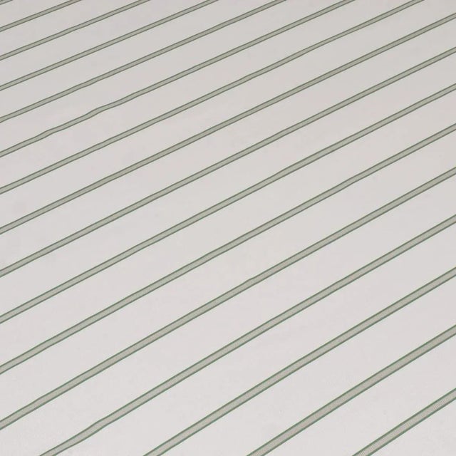 Not Yet Made - Made To Order Raleigh Stripe Green Fabric - Sample For Sale - Image 5 of 8