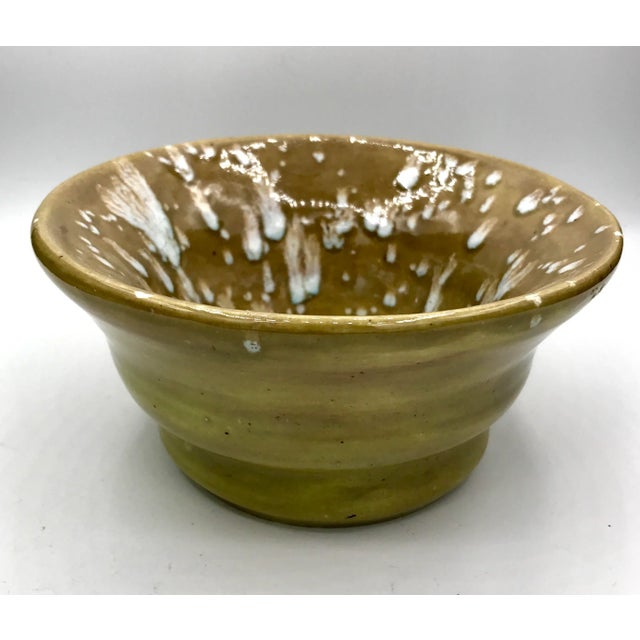 Modern Speckled Signed Studio Pottery Bowl For Sale In New York - Image 6 of 10