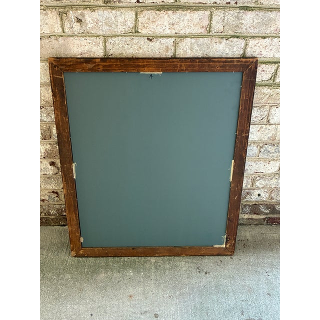 Vintage Wooden Mirror, Early American For Sale - Image 14 of 15