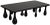 Black NOIR Drop Coffee Table in Hand Rubbed Black For Sale - Image 8 of 13