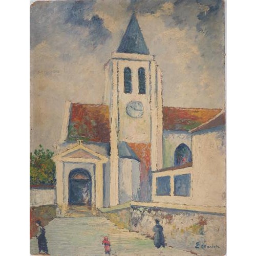Elisée Maclet, Paris, Saint Germain de Charonne, Oil on Panel For Sale - Image 9 of 9