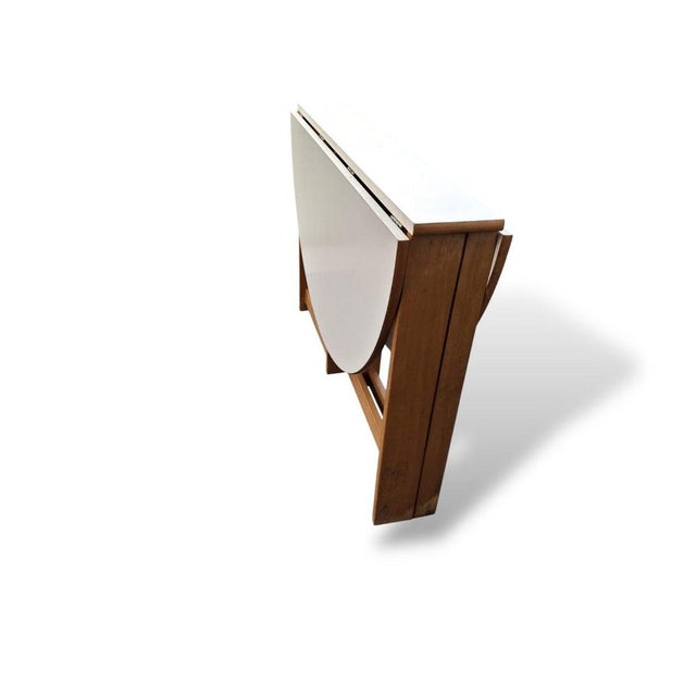 Wood Mid-Century Formica Folding Dining Table from Habitat For Sale - Image 7 of 9