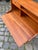 Wood Teak Secretary Desk with Mirror and Lock, Denmark For Sale - Image 7 of 11