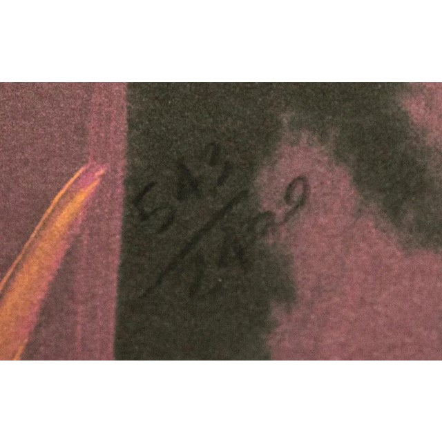 1986 Carnegie Museum of Art After Andy Warhol "Muhammad Ali" Lithograph Portrait signed numbered print, stamp...