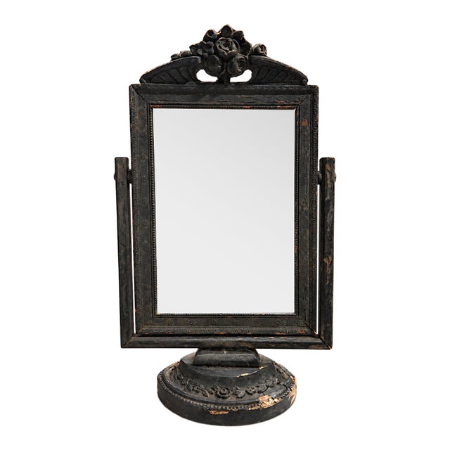 Circa 1870's Ebonized Victorian Pedestal Tabletop Frame For Sale