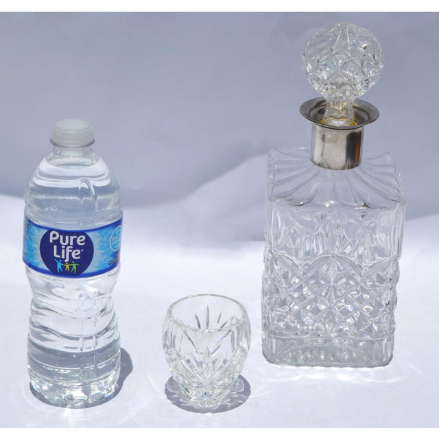 Glass 1960s Waterford Crystal Votive Candle Holder Intricate Brilliant Cut-Glass Star Base For Sale - Image 7 of 12