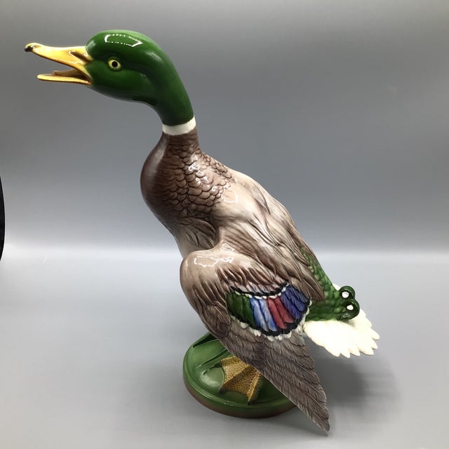 Colorful Ball art ware of California mallard duck figurine.