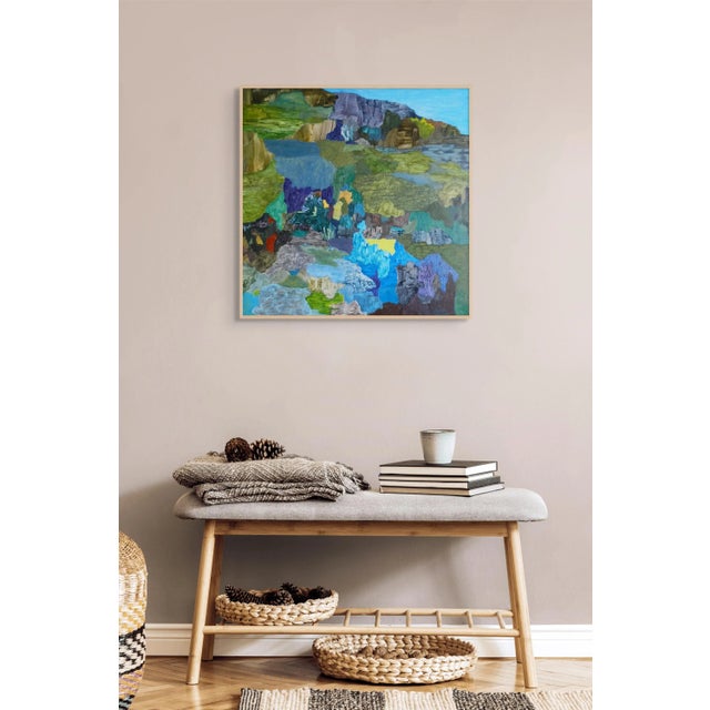 Abstract Contemporary Abstract Acrylic on Canvas "c5.2021" by Antony Densham For Sale - Image 3 of 5