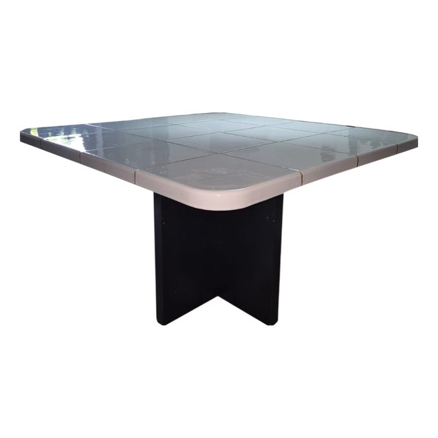 Italian Ceramic and Metal Table, 1970s For Sale