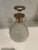 Art Deco Vintage Frosted Glass Decanter With Sterling Silver Overlay For Sale - Image 3 of 5