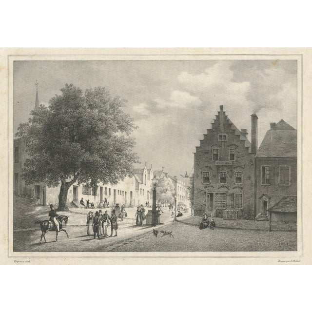 Tirpenne, Albany, New York Street View, 1840, Lithograph For Sale - Image 10 of 10