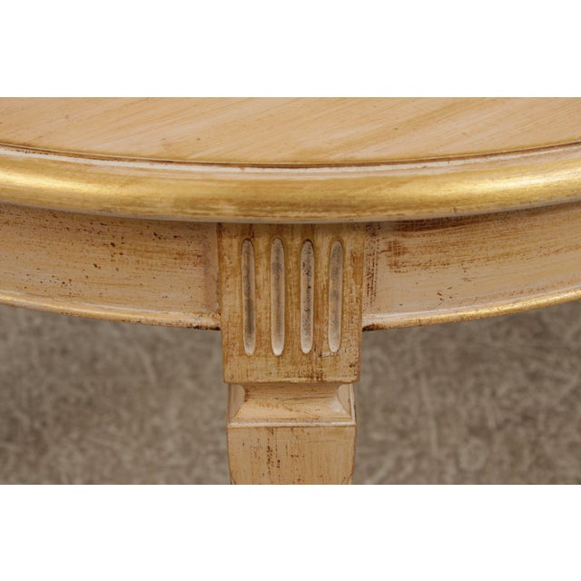 1980s Italian Neoclassical Dining Room Table & Chairs Set For Sale - Image 5 of 18