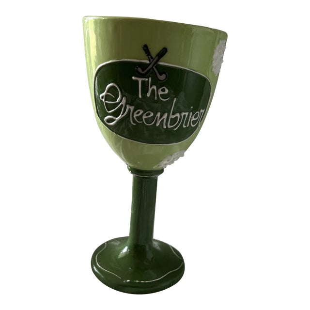 Historic Greenbrier Resort Goblet For Sale