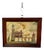 Antique Folk Art Textile Landscape with Castle, 1930s For Sale