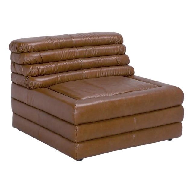 NOIR Bandera Modular Sofa, 1A, Roche Tan Leather For Sale